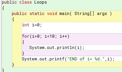 loop variable